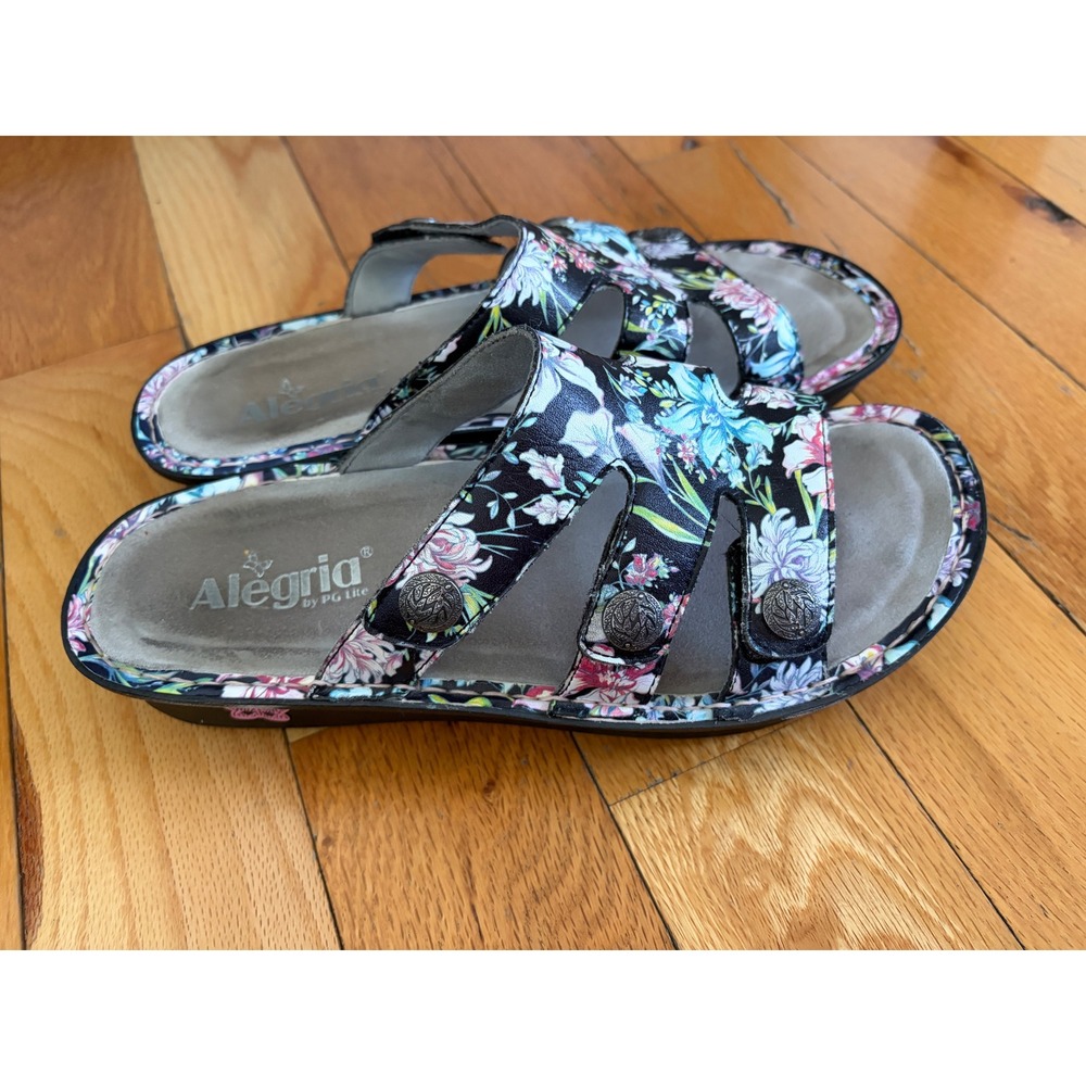 Alegria Victoriah Adjustable Sandals Floral Size 40/US 9.5-10